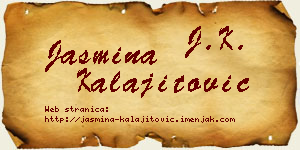 Jasmina Kalajitović vizit kartica